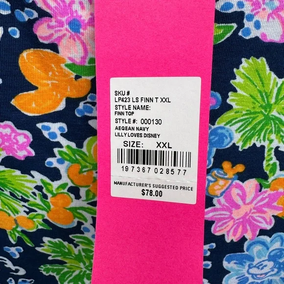 Lilly Pulitzer XXL Lilly Loves Disney Finn long sleeve tee - Picture 3 of 6